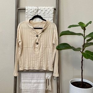 We The Free Nude Long Sleeve Top - Size XS